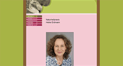 Desktop Screenshot of heilpraktikerin-erdmann.info